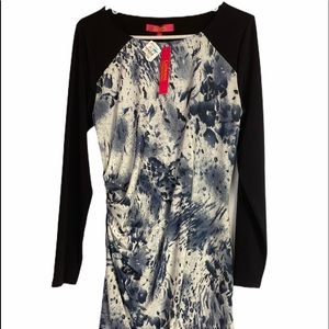 NWT Catherine Maladrino long sleeve Dress L